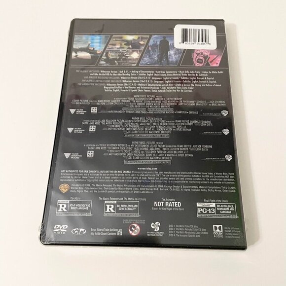 The Matrix 1 2 and 3 Plus The Animatrix 4 Film Collection DVD Movie - Picture 12 of 12